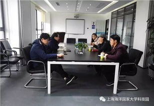 上海海事大学技术转移中心一行来园区参观交流，深化产学研合作